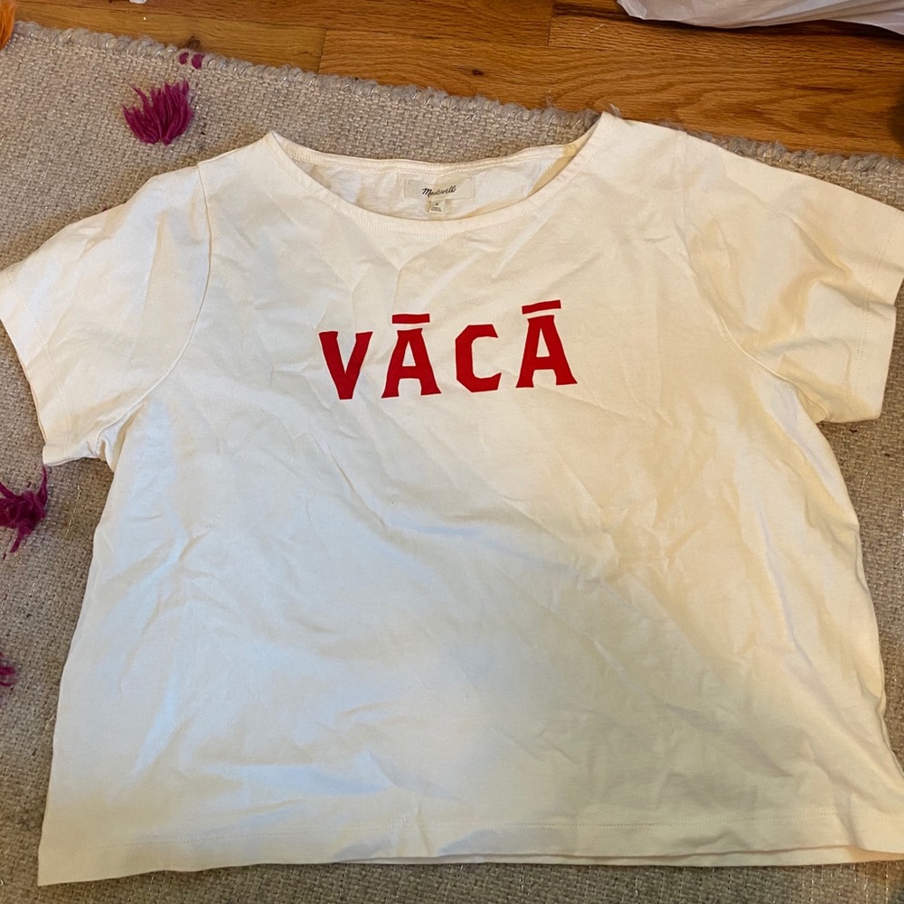 Madewell cropped tee